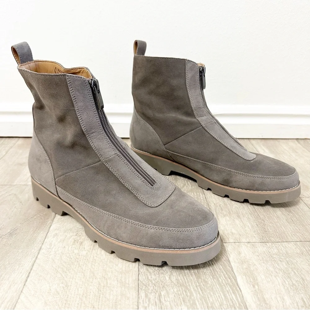 Vionic Gray Ankle Boots - Picture 3 of 7